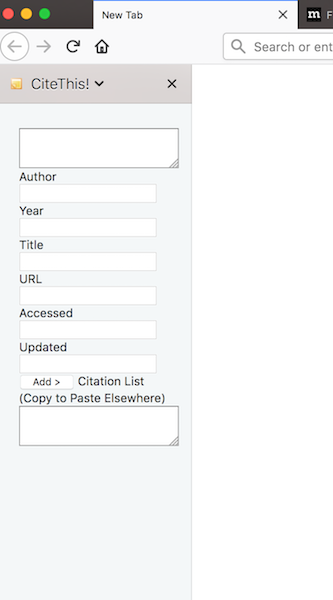 CiteThis! Sidebar